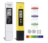 GuDoQi Tester qualità Acqua, TDS PH EC Temperatura 4 in 1 Set, Digitale Misuratore PH, TDS&EC Temperatura Tester, Auto Calibrazione per Acqua Potabile, Sistema Ro, Acquario, Nuoto