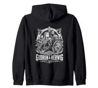 Gudrun e Herwig LEALTÀ Attraverso l'esilio Felpa con Cappuccio