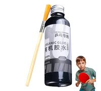 Gue Tinnis Del Teame - Gue Racchetta Da 100 Ml, Kit Racket a Tennis Da Tavolo, Gomme Da Racchetta Con Spazzola Speciale | Pulsante Di a Paddle Con Pennello Per La Manutenzione Delle Attrezzature