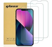 gueche 3 Pezzi, Vetro Temperato per iPhone 13, iPhone 14 e iPhone 13 Pro, Pellicola Prottetiva Anti Graffio, Anti-Impronte, Senza Bolle, Durezza 9H, 0,3mm Ultra Trasparente