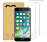 gueche 3 Pezzi, Vetro Temperato per iPhone 8, iPhone 7, iPhone 6s e iPhone SE, Pellicola Prottetiva Anti Graffio, Anti-Impronte, Senza Bolle, Durezza 9H, 0,3mm Ultra Trasparente