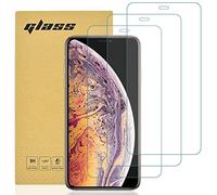 gueche 3 Pezzi, Vetro Temperato per iPhone X, iPhone XS e iPhone 11 Pro, Pellicola Prottetiva Anti Graffio, Anti-Impronte, Senza Bolle, Durezza 9H, 0,3mm Ultra Trasparente