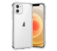 gueche Cover per iPhone 12 Mini, Custodia Protettiva per Telefono con Retro Rigido e Cover Morbida in TPU per iPhone 12 Mini da 5.4 Pollici Phone case funda coque- Trasparente