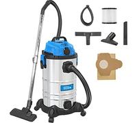 Güde 17002 - Aspirapolvere a secco GNTS 30L, 30 l, colore: Blu/Argento