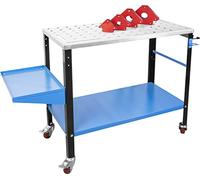 Güde 20105 - Tavolo per saldatura portatile MST 915 Plus, con occhielli per saldatura, set di 4 magneti per saldatura, portata 300 kg, colore: Blu
