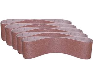 Güde 38362 - Nastro abrasivo K100 SB da 150 x 1220 mm, 5 pezzi, adatto per Güde #38352 e levigatrice a disco GBTS 1100, colore: Rosso
