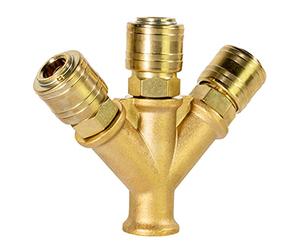Güde 41138 - Distributore 3/8 IG 3 SB in ottone