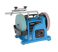 Güde 55247 GNS 200 VS Smerigliatrice a umido (230 V, 120 W, 200 mm, disco abrasivo a secco e a umido), blu, 45,5 x 28 x 37 cm