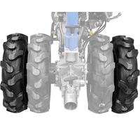 Güde 95182 Set Ruote Doppio Pneumatico GDB 62 (2 Ruote 4.00-8, 2 adattatori, Adatto per: 95180 e 95187 motocoltivatore), Blu