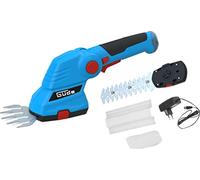 Güde 95508 - Kit per la cura del giardino a batteria GPS 7,2 V-1,5 agli ioni di litio (batteria 7,2 V, set composto da cesoie per erba e siepi/cespugli), blu, 48 x 10 cm