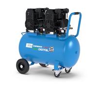Güde Airpower 675/8/100 ED-SILENT Compressore - 230 Volt, Caldaia da 100 Litri, 4,4 Kilowatt, Pressione Max 8 Bar, Eff. Quantità di consegna a 0 bar 588 l/min, senza olio e senza manutenzione, Livello