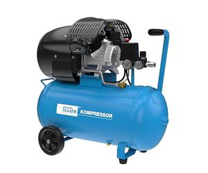 Güde Compressore 405/10/50-230 Volt, caldaia da 50 litri, 2,2 kilowatt, pressione massima 10 bar, eff. quantità di consegna a 0 bar 250 l/min, 2 cilindri V lubrificati a olio, 2 manometri, 2 giunti