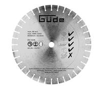 Güde Disco diamantato segmentato Ø 350 mm/25,4 mm (diametro 35 cm, foro 2,54 cm, per tagli max. fino a 4400 1/min, per cemento, pietra naturale, mattoni, pietre per pavimentazione e cemento armato)