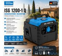 Güde Inverter ISG 1200-1 Q (motore a 4 tempi, benzina, 1,3/1,76 (kW/PS), 1 x 230 V, 2 x USB, max. 1200 W, autonomia fino a 6 h, serbatoio 3 l, protezione da sovraccarico, display LED, accessori, peso