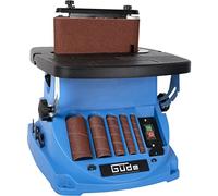 Güde GSBSM 450 - Smerigliatrice a nastro (450 W, 2000 1/min, oscillante, per superfici interne ed esterne, senza attrezzi, tavolo regolabile da 0° a 45°, con accessori completi