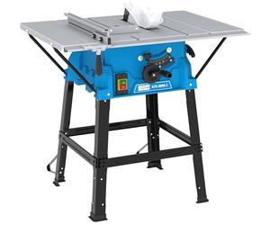 Güde GTK 2000.1 - Sega circolare da tavolo, 230 Volt, 2000 Watt, 4800 giri al minuto, altezza di taglio 8,7 centimetri, lama in metallo duro 25 centimetri, tavolo 63 x 54 centimetri, attacco di