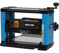 Güde Pialla con spessore GDH 330 (1500 W, 2 lame per pialla, altezza di passaggio fino a 152 mm, larghezza di passaggio fino a 330 mm, portata di taglio fino a 2,8 mm, tavolo di alimentazione pieghevole, collettore di aspirazione)