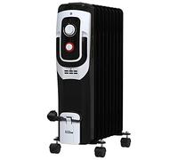 Güde Radiatore ad olio OR 2000-9 (220-240 V, 2000 W, 3 livelli di riscaldamento (800/1200/2000 W), 9 nervature, termostato continuo, protezione contro il ribaltamento e il surriscaldamento, ruote per