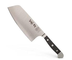 Güde Solingen - Chai Dao, Coltello da Cuoco Cinese forgiato, 16 cm, Pom Nero, Alpha - Doppio Collarino, Fatto a Mano in Germania