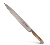 Güde Solingen - Coltello da prosciutto forgiato, 26 cm, Legno di Quercia di Botte, Alpha-FASSEICHE - Coltello per triniciare, Doppio Collarino, Fatto a Mano in Germania