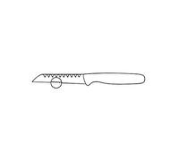 Güde Solingen - Coltello per Decorazione seghettato Stampato, 9 cm, OMIKRON, PPN