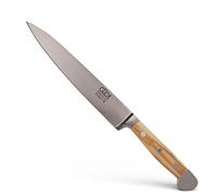 GÜDE Solingen - Coltello per filettare forgiato, 18 cm, legno d'ulivo, ALPHA-OLIVE - doppio collarino, fatto a mano in Germania