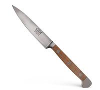 Güde Solingen - Coltello per lardellare forgiato, 10 cm, Legno di Noce, Alpha-Walnut - Doppio Collarino, Fatto a Mano in Germania