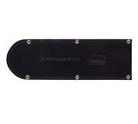 Güde Solingen-Fodero Larghi 16 cm di Lunghezza Custodia di Coltello-protettore di Lama, Pelle di Mucca, Chrome Steel, Nero