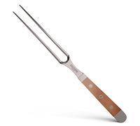 Güde Solingen - Forchetta da Carne forgiata, 18 cm, Legno di Pero, Alpha-BIRNE - Doppio Collarino, Fatto a Mano in Germania