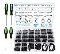 Gueenky 1225 Pezzi O Ring Guarnizioni, 4-50 mm Oring Gomma Nitrilica con Ganci di Precisione, 32 Dimensioni Kit O Ring Varie Misure Oring per Rubinetti Idraulica