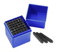 Gueenky 36 Pezzi Punzoni Lettere e Uumeri, 5mm Punzoni Numeri per Metallo, Lettere A-Z e Numero 0-9, Punzoni di Marcatura Alfabeto per Metallo Legno Pelle Plastica