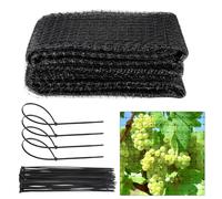 Gueenky Rete da Giardino, 2,1m×10m Rete Antiuccelli Resistente per Protezione delle Piante Rete Antiuccelli a Maglia Nera da Giardino per Protezione Ortaggi Piante Alberi da Frutta Fiori