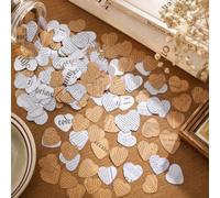 Gueevin 2000 coriandoli a forma di cuore, pagina di libro, 2,5 cm, vintage, stampa su entrambi i lati, per decorare libri, feste, matrimoni, compleanni, decorazioni da tavolo