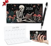 Gueevin Calendario tascabile 2026 per borsa con penna, piccola agenda tascabile, pratico planner settimanale mensile, diario di scrittura, quaderno per Natale, Capodanno, regalo per sorella, amica