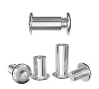 GUEEYUAW 10 Pezzi Viti di Collegamento M3 × 30 mm, 304 in Acciaio Inox A2 V2A Viti a Manicotto per Mobili