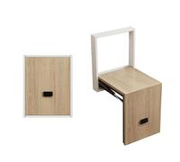 GUEIFD Panca Portascarpe da Ingresso A Parete, Sgabello Pieghevole in Legno, Sgabello Invisibile per Cambiare Le Scarpe, Seduta Salvaspazio per Il Bagno(31x28x39cm(12x11x16in), Walnut1)