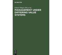 Günter Dlugos Management Under Differing Value Systems (Copertina rigida)