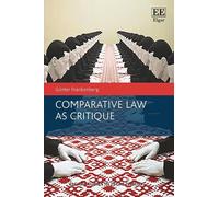 Günter Frankenberg Comparative Law as Critique (Copertina rigida)