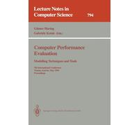 Günter Haring G Computer Performance Evaluation: Modelling Technique (Tascabile)