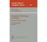 Günter Haring Ga Computer Performance Evaluation: Modelling Techniq (Tascabile)