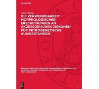 Günter Hoppe Die Verwendbarkeit morphologischer Erscheinungen (Copertina rigida)