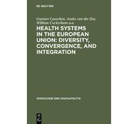 Guenter Lueschen Jou Health Systems in the European Union: Di (Copertina rigida)