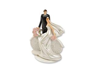 guenth Art Polyresin Coppia di Sposi con Inserto con Bicicletta, 1er Pack (1 X 400 G)