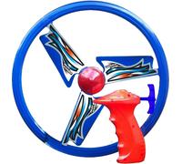 Paul Günther 1646 - Rotore Volante Power Spin, incl. avviamento rapido con Trenino, per Bambini a Partire da 6 Anni, Gioco di eliche Che ritorna Come Un Boomerang, Circa Ø 26,5 cm