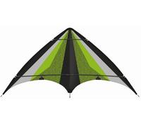 Günther Flugspiele 1077 - Aquilone sportivo Neon Loop, circa 160 x 80 cm, aquilone in robusto poliestere ripstop, per bambini a partire da 10 anni, incluse corde di alta qualità su rotelle