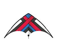 GÜNTHER FLUGSPIELE 1081 - Xero Loop 160 stunt kite sportivo, stunt kite per piloti esperti, vela in poliestere ripstop resistente agli strappi, pali in fibra di vetro stabili, circa 160 x 80 cm