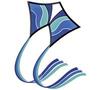 Günther Flugspiele 1158 Aquilone statico Onda blu Larghezza estensione (dettagl