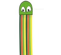 Günther Flugspiele 1163 - Aquilone monofilo Octopus, ca. 250 x 33 cm, aquilone per bambini in robusto poliestere, con maniglia e cordino, gioco a partire dai 4 anni, assortito in 2 colori