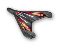 GÜNTHER FLUGSPIELE 1450 - Deltaplano a espulsione Gemini 3000, lanciatore a catapulta in schiuma tecnica, per voli super larghi, grande circa 30 x 32 cm, adatto a bambini dai 6 anni in su