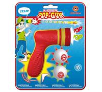 GÜNTHER FLUGSPIELE 1540 - Pistola ad aria compressa Mc Squeezy Pop Gun, pistola ad aria compressa per bambini con 2 palle morbide, adatta per interni ed esterni